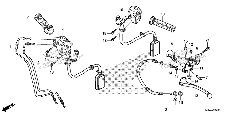 Handle Lever@Switch@Cable