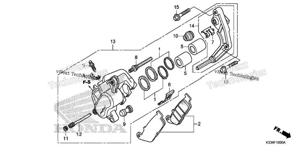 Front Brake Caliper (Standard)