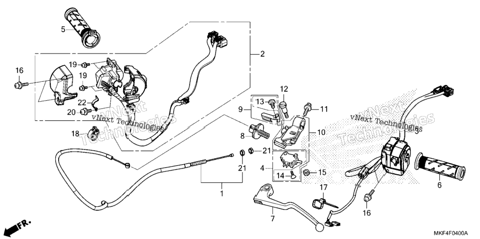 Handle Lever@Switch@Cable