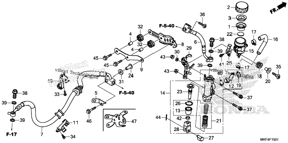 Rear Brake Master Cylinder (2)