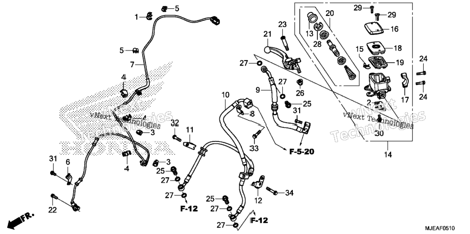 Front Brake Master Cylinder (2)