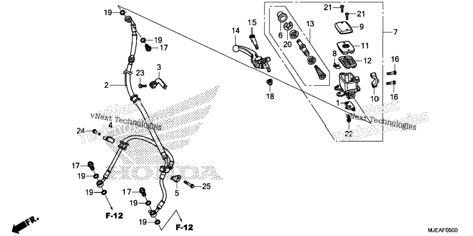 Front Brake Master Cylinder (1)