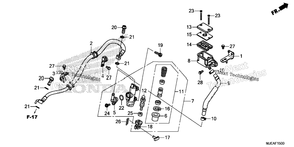 Rear Brake Master Cylinder (1)