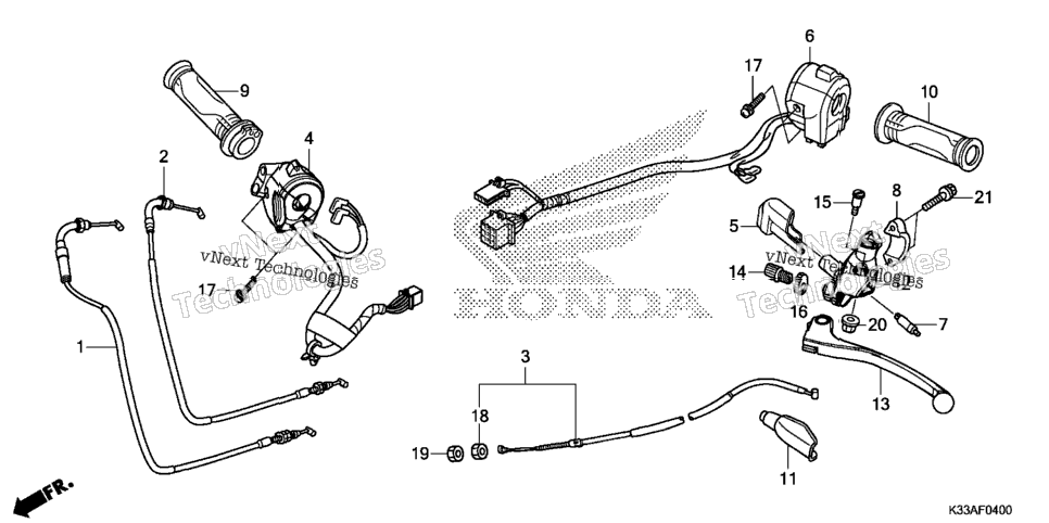 Handle Lever@Switch@Cable