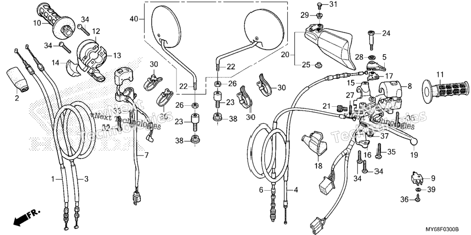 Handle Lever@Switch@Cable