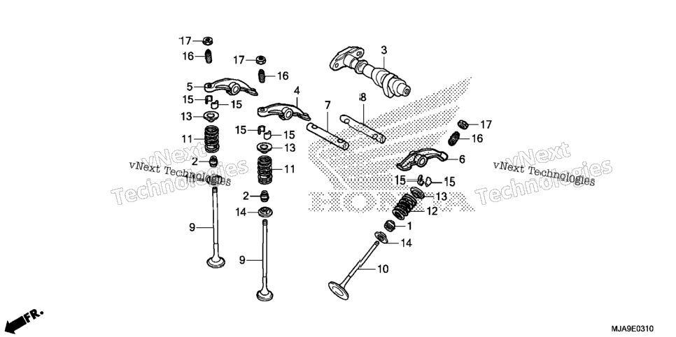 Camshaft@Valve (Rr.)
