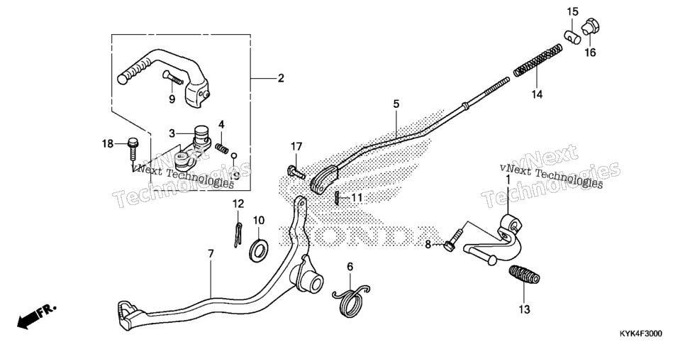 Pedal@Kick Starter Arm