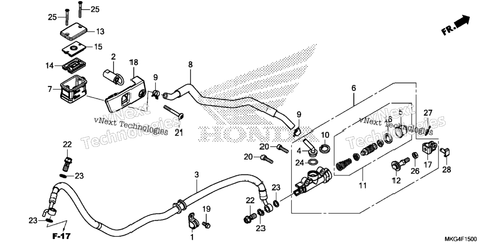 Rear Brake Master Cylinder (1)