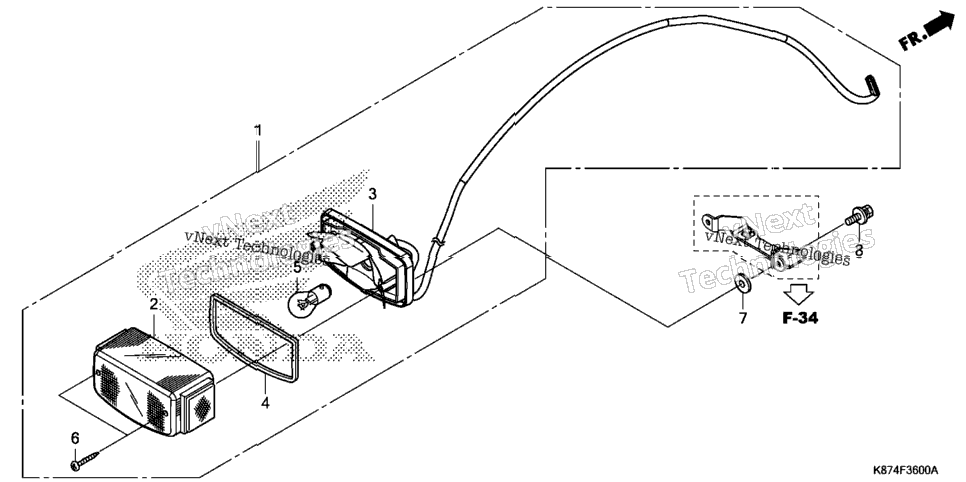 Taillight (Cmx300/Cmx300a'17,'18,'19)
