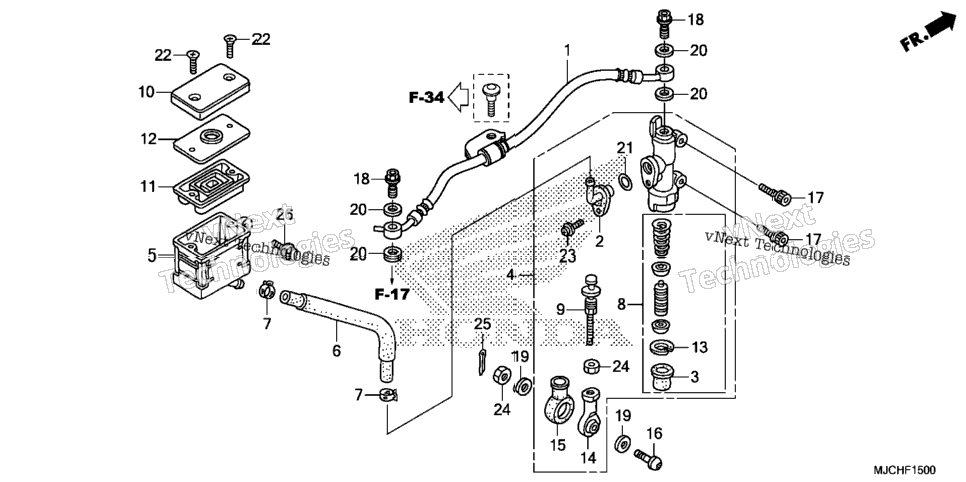 Rear Brake Master Cylinder (1)