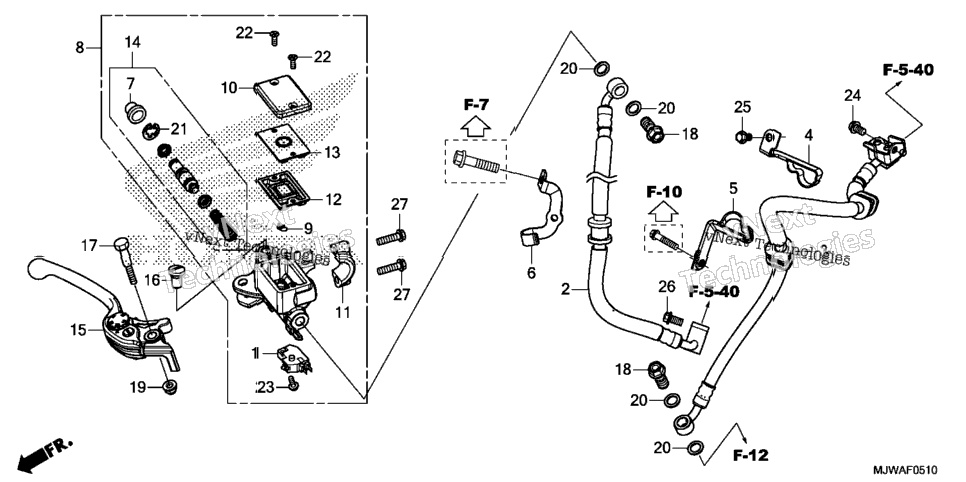 Front Brake Master Cylinder (2)