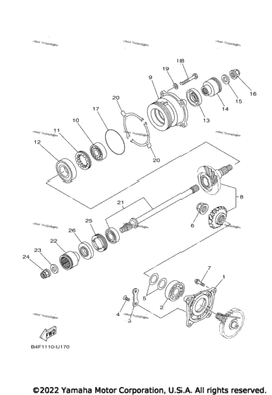 Middle Drive Gear