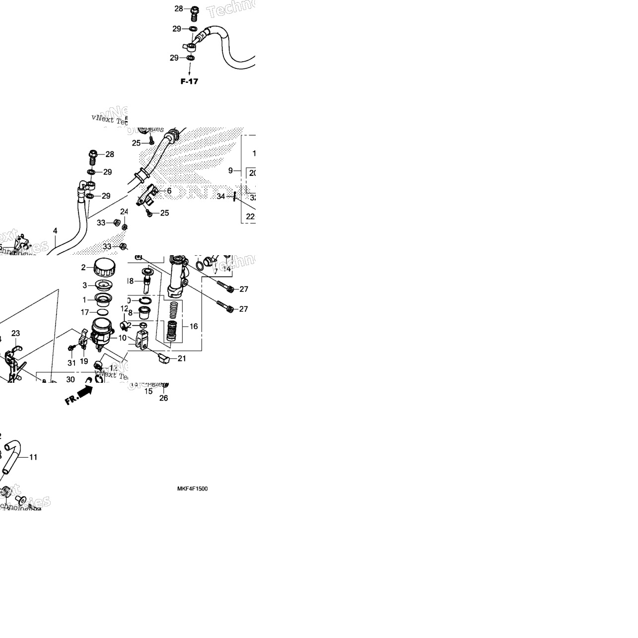 Rear Brake Master Cylinder (1)
