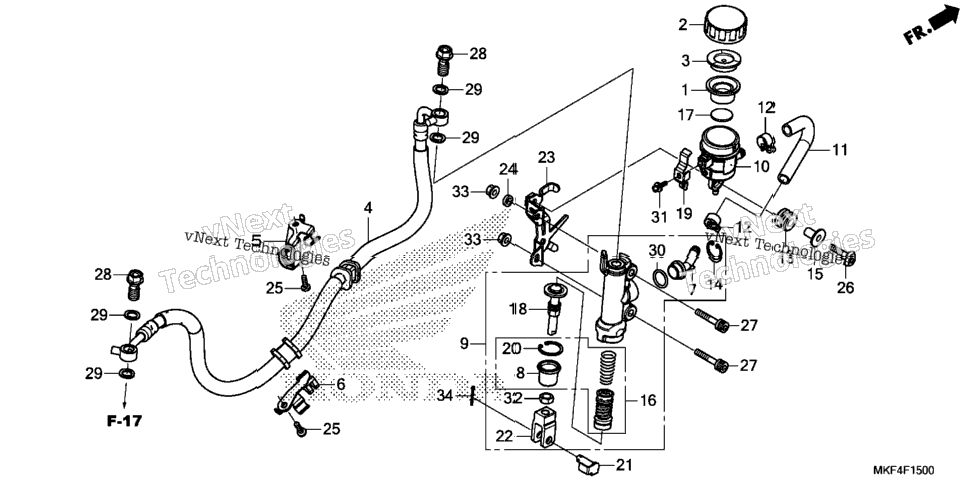 Rear Brake Master Cylinder (1)
