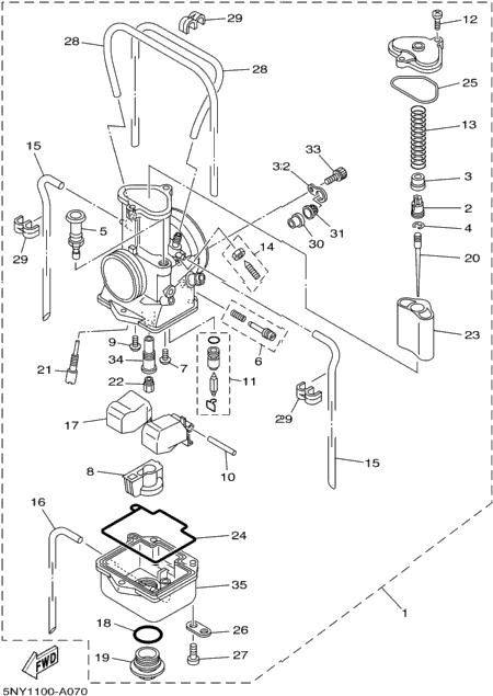 Carburetor Yz125psk
