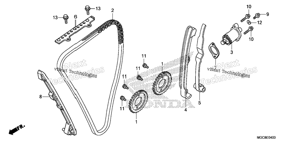 Cam Chain@Tensioner