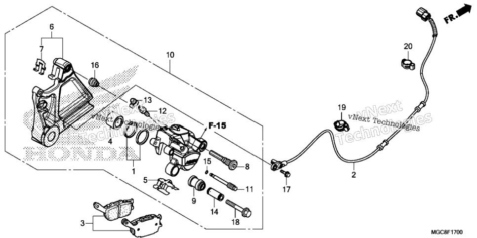 Rear Brake Caliper (1)
