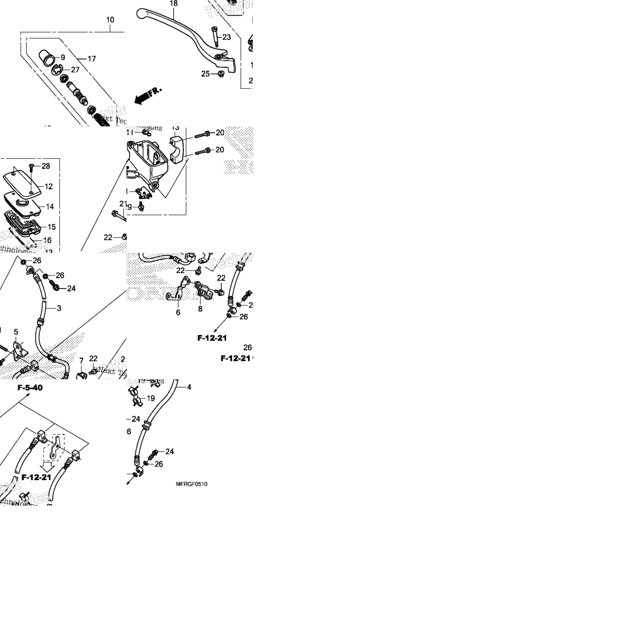 Front Brake Master Cylinder (2)
