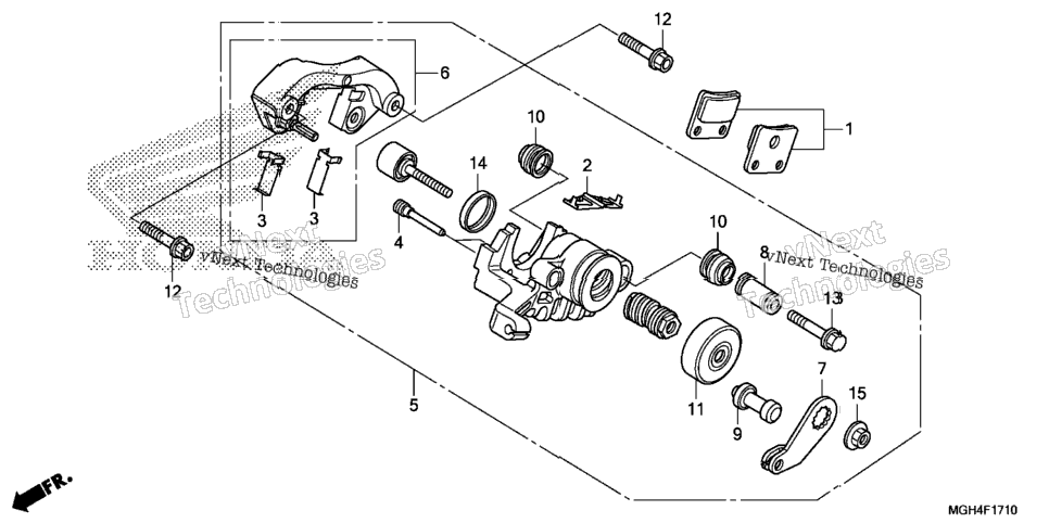 Parking Brake Caliper