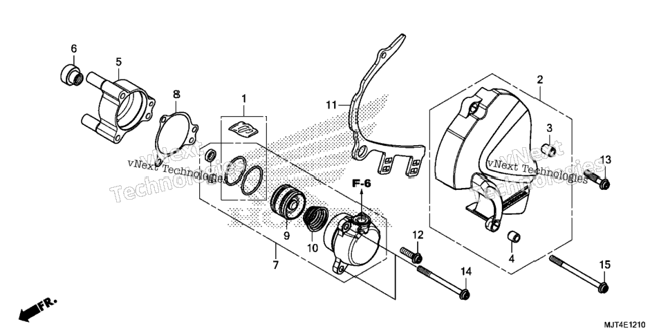 Left Rear Cover + Clutch Slave Cylinder