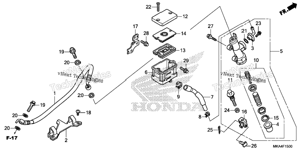 Rear Brake Master Cylinder (1)