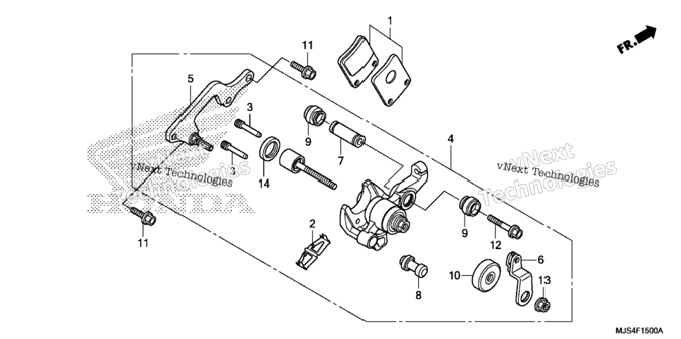 Parking Brake Caliper