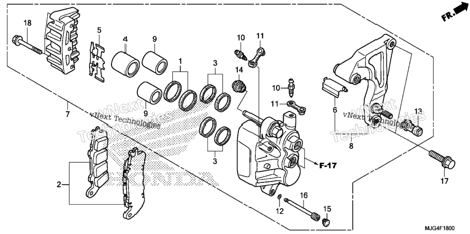Rear Brake Caliper
