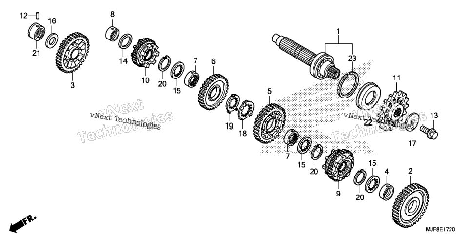 Transmission (Ctx700nd) (Countershaft)
