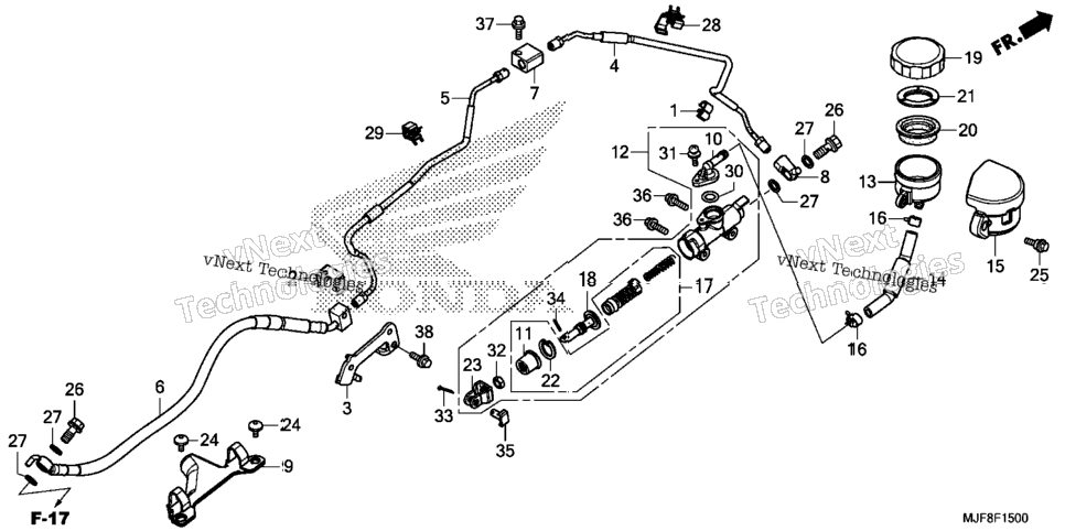 Rear Brake Master Cylinder (1)