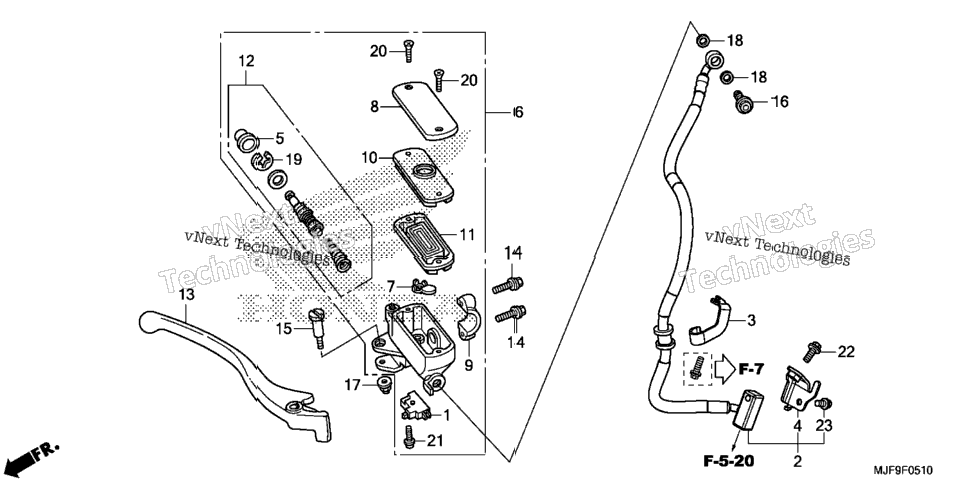Front Brake Master Cylinder (2)