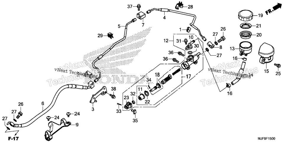 Rear Brake Master Cylinder (1)