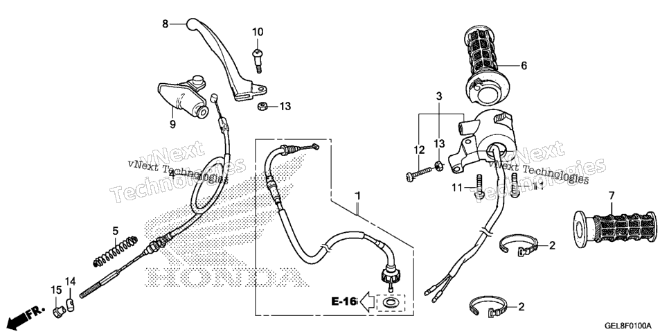 Handle Lever@Switch@Cable