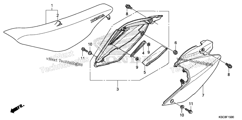 Seat + Side Cover