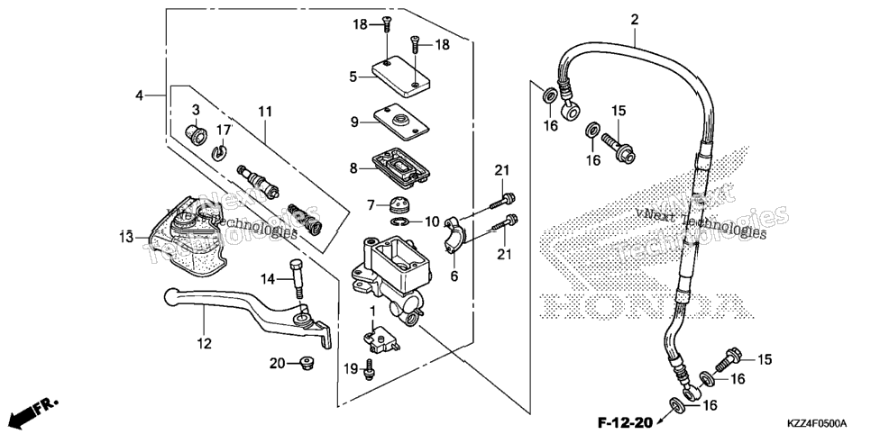 Front Brake Master Cylinder