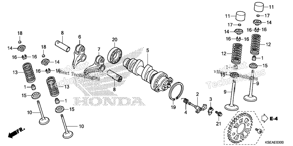 Camshaft + Valve