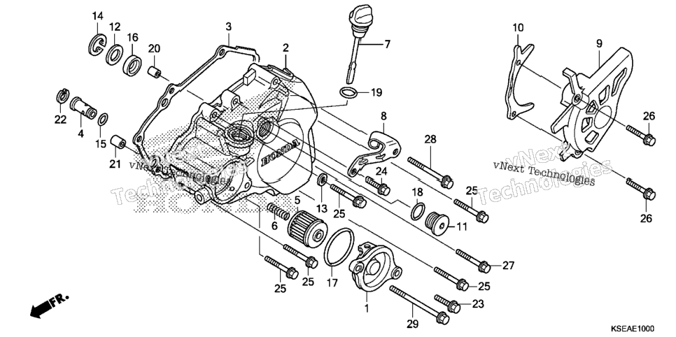 Left Crankcase Cover
