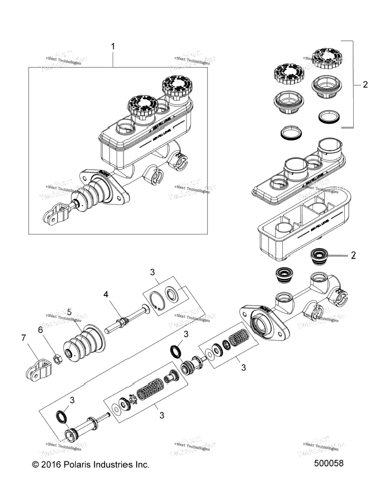 Brakes, Master Cylinder Asm. All Options
