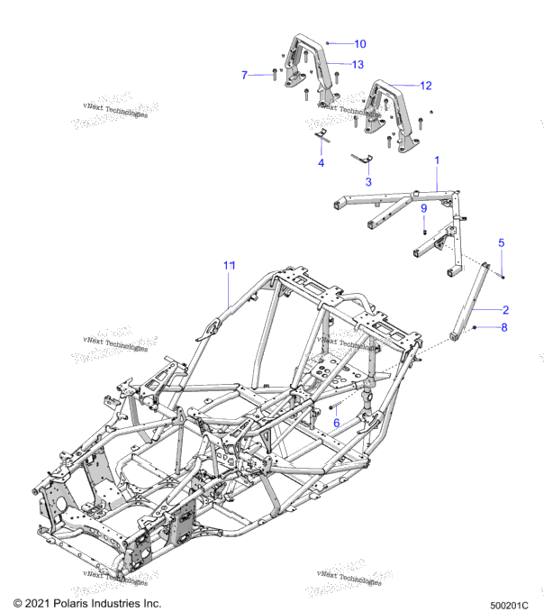 Chassis, Main, & Rear Asm. All Options
