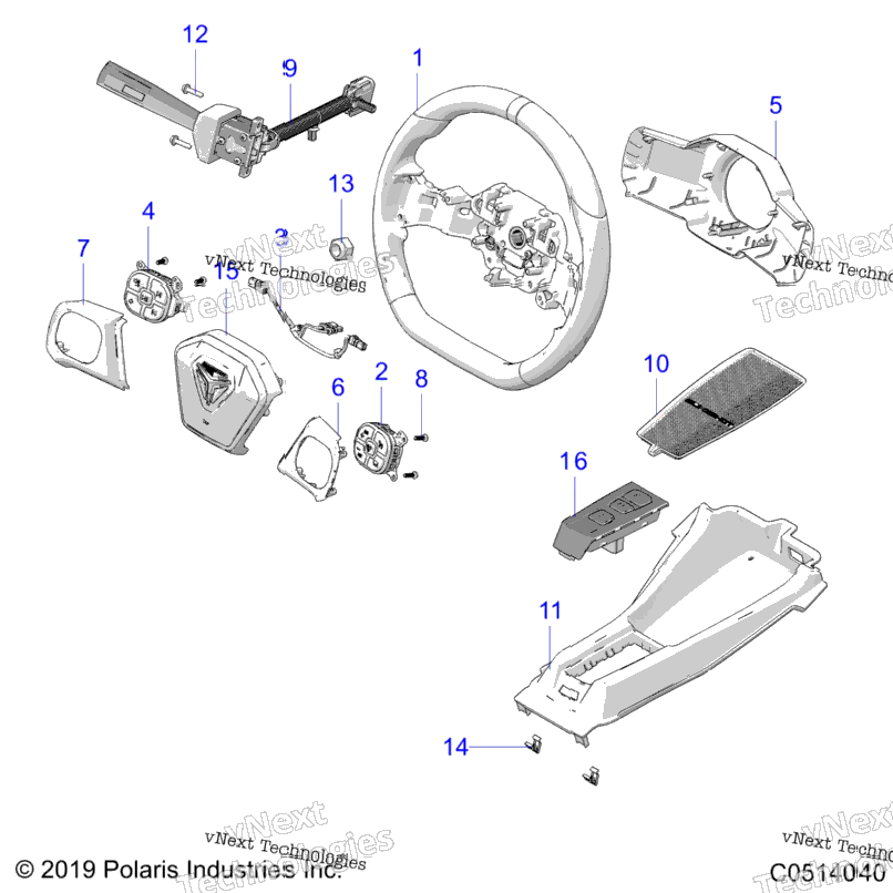 Controls, Hand Controls Auto T22aafgb/Hb/Pgd/Hd All Options (C0514040)