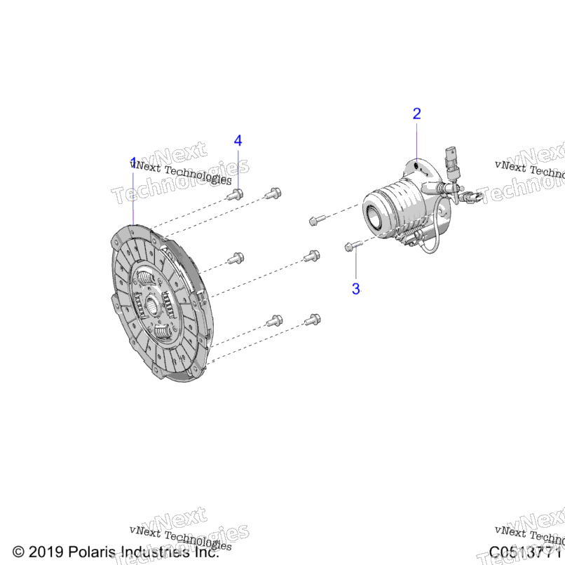 Drive Train, Clutch Asm. Auto All Options