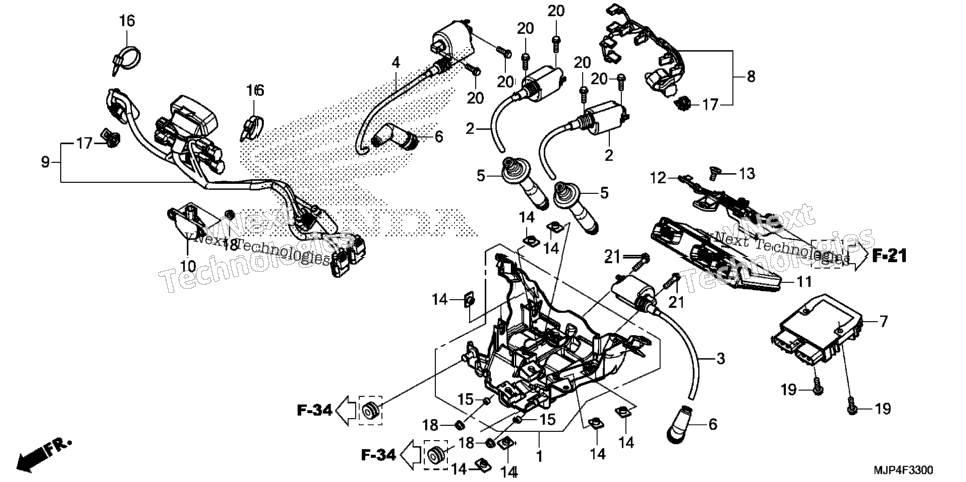 Sub Harness@Ignition Coil