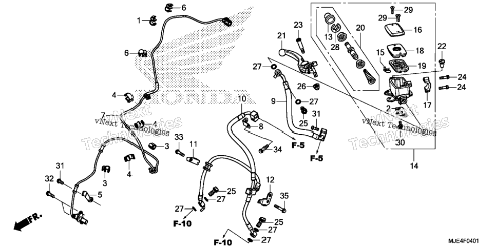Front Brake Master Cylinder (2)