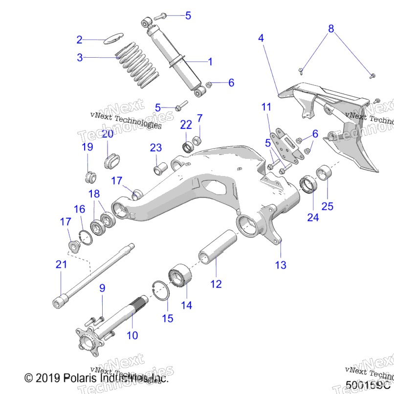Suspension, Rear Asm. All Options
