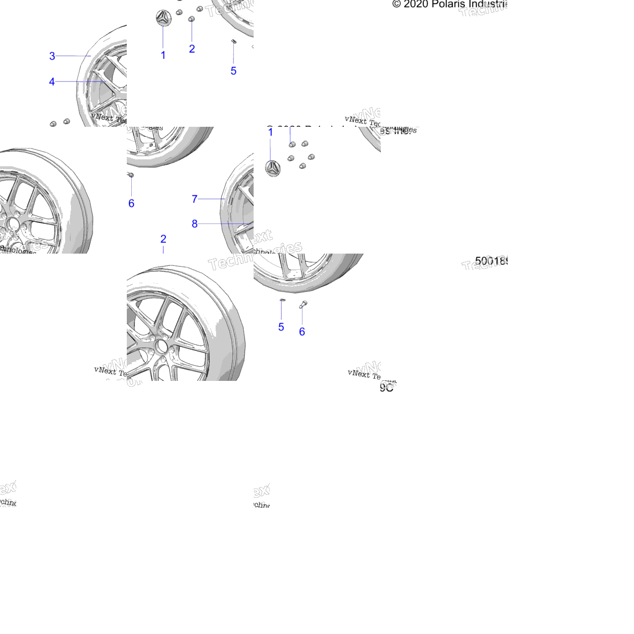 Wheels, Front And Rear All Options (500189C)