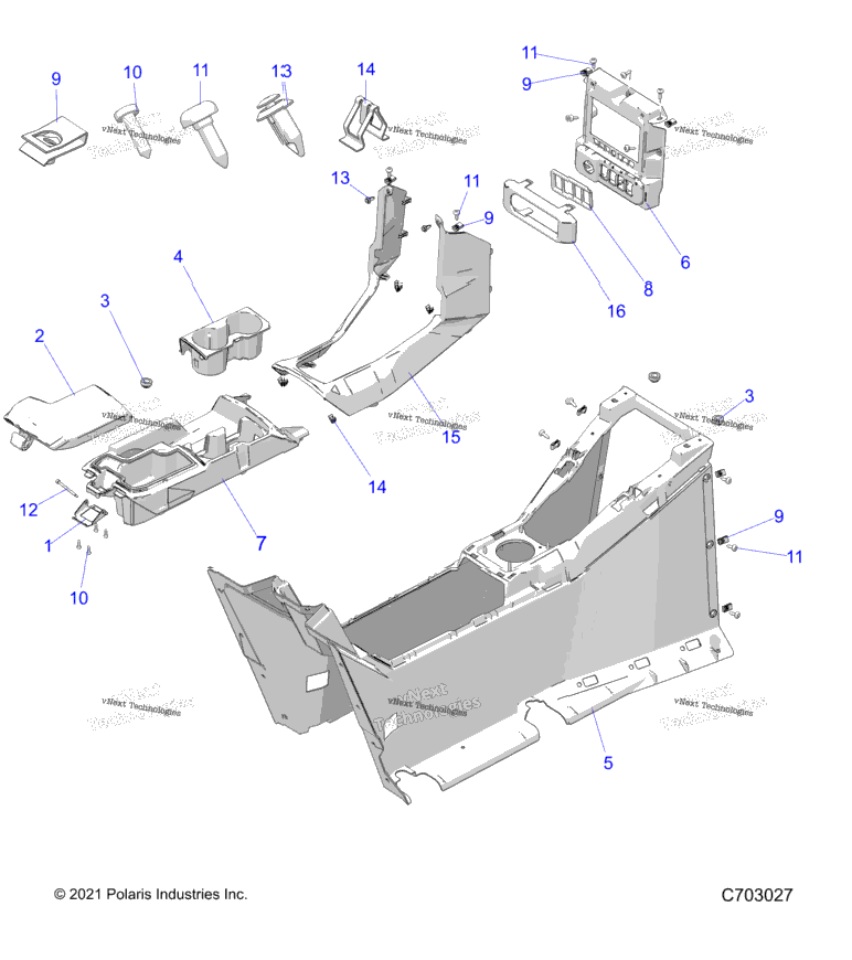 Body, Center Console T22aafgb/Hb/Pgd/Hd/Rgb/Hb