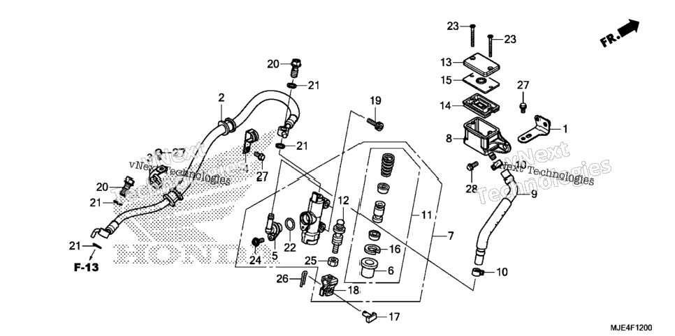 Rear Brake Master Cylinder (1)