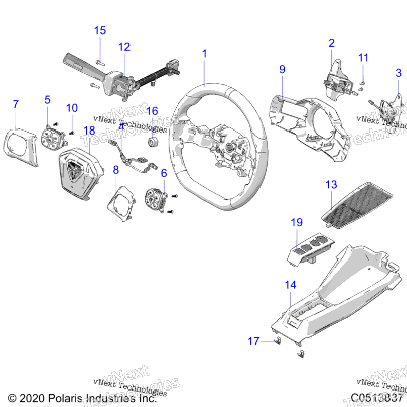 Controls, Hand Controls Auto T22aargb/Hb All Options (C0513837)