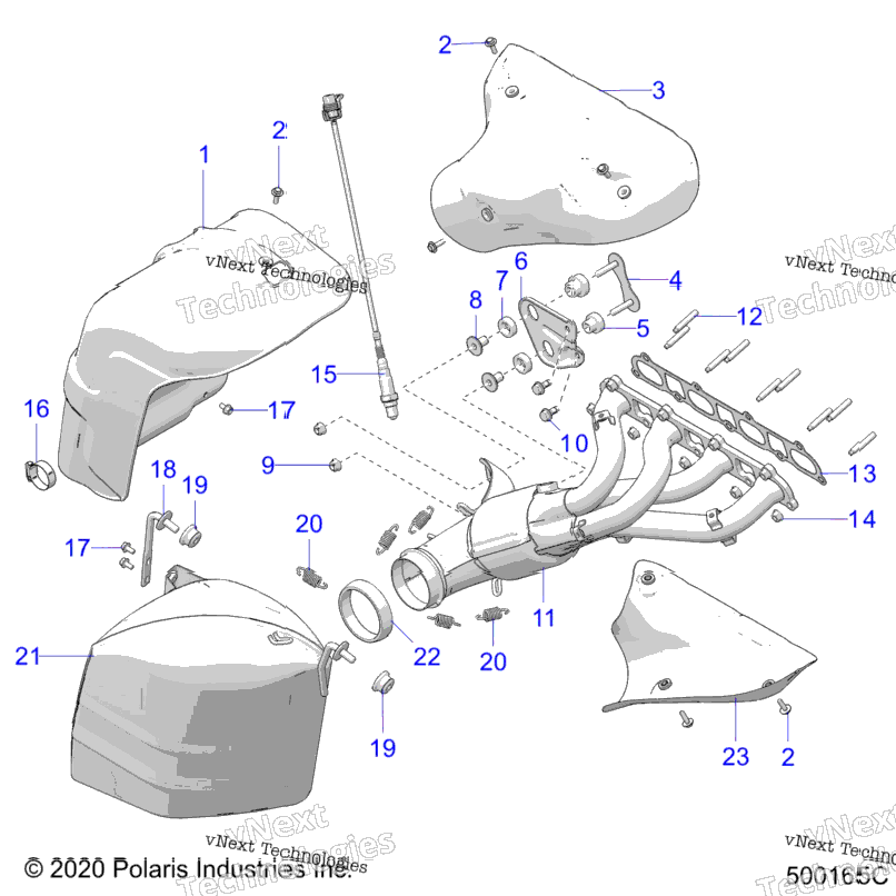 Engine, Exhaust T22aafgb/Hb/Pgd/Hd/Rgb/Hb