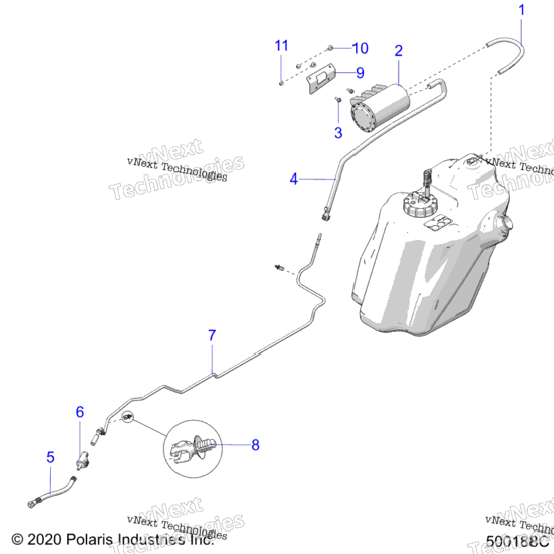 Fuel System, Evaporative T22aafgb/Hb/Pgd/Hd/Rgb/Hb (500188C)