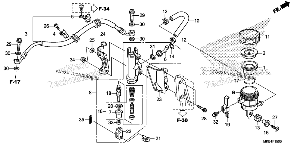 Rear Brake Master Cylinder (1)